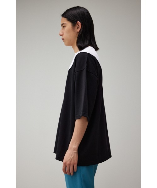 AZUL by moussy(アズールバイマウジー)の「BI-COLOR BIAS TOPS/バイカラーバイアストップス(Tシャツ/カットソー・メンズ・ホワイト系その他/ブラック系その他/ブルー系その他2・FREE)」の19枚目の写真