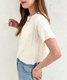 カットジャガードTシャツ【ZOZOTOWN限定アイテム】
