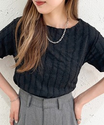 カットジャガードTシャツ【ZOZOTOWN限定アイテム】