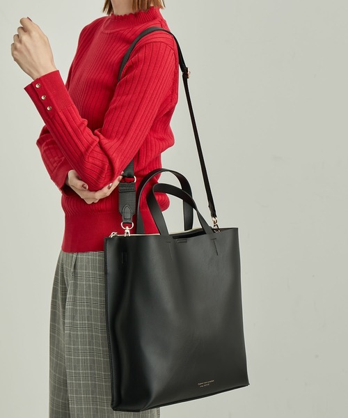 ROPE' PICNIC(ロペピクニック)の「A4対応/軽量前後アシンメトリートート&ショルダーバッグ(トートバッグ・レディース・ベージュ/ブラウン/ブラック・FREE)」の22枚目の写真