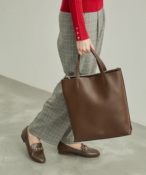 ROPE' PICNIC(ロペピクニック)の「A4対応/軽量前後アシンメトリートート&ショルダーバッグ(トートバッグ・レディース・ベージュ/ブラウン/ブラック・FREE)」の21枚目の写真