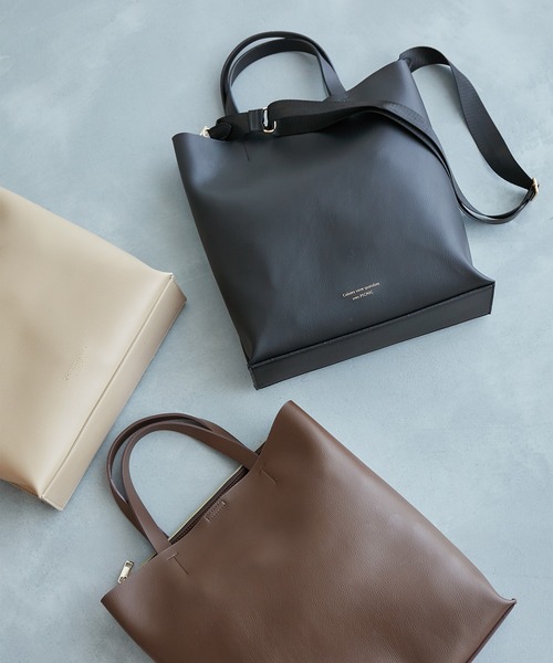 ROPE' PICNIC(ロペピクニック)の「A4対応/軽量前後アシンメトリートート&ショルダーバッグ(トートバッグ・レディース・ベージュ/ブラウン/ブラック・FREE)」の19枚目の写真