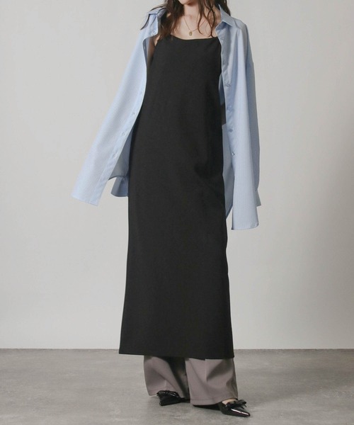 Social GIRL（ソーシャルガール）の「キャミソールロングワンピース（ワンピース・レディース・モカ/ブラック/カーキ・L/M/S）」の10枚目の写真