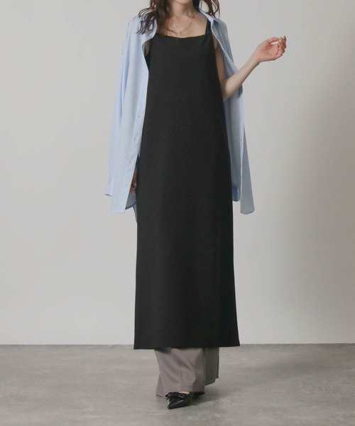 Social GIRL（ソーシャルガール）の「キャミソールロングワンピース（ワンピース・レディース・モカ/ブラック/カーキ・L/M/S）」の12枚目の写真