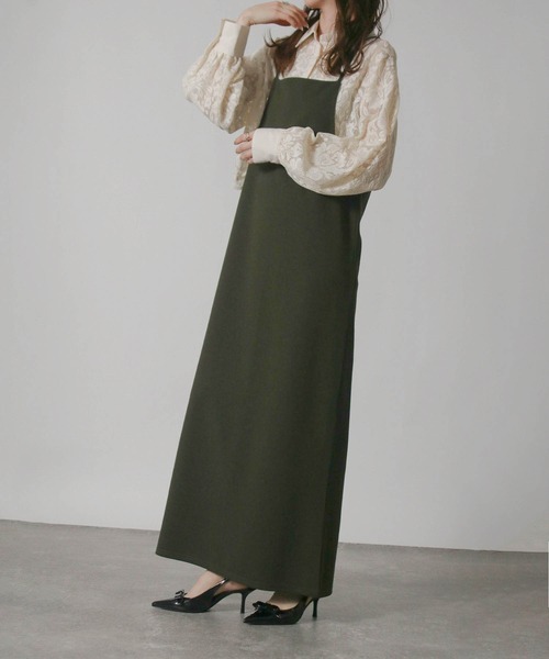 Social GIRL（ソーシャルガール）の「キャミソールロングワンピース（ワンピース・レディース・モカ/ブラック/カーキ・L/M/S）」の19枚目の写真