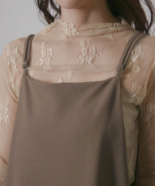 Social GIRL（ソーシャルガール）の「キャミソールロングワンピース（ワンピース・レディース・モカ/ブラック/カーキ・L/M/S）」の22枚目の写真