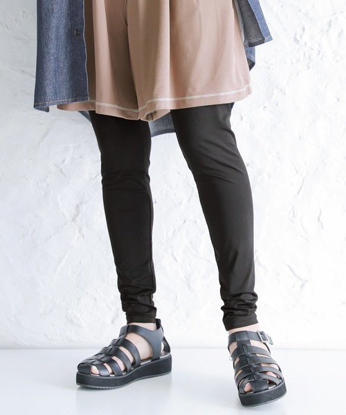 osharewalker（オシャレウォーカー）の「【廃盤】『12分丈レギンス』（ラッシュガード・レディース・グレー/ブラック・1/2）」の9枚目の写真