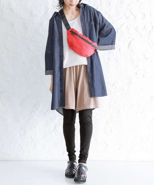 osharewalker（オシャレウォーカー）の「【廃盤】『12分丈レギンス』（ラッシュガード・レディース・グレー/ブラック・1/2）」の10枚目の写真