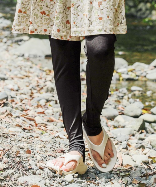 osharewalker（オシャレウォーカー）の「【廃盤】『12分丈レギンス』（ラッシュガード・レディース・グレー/ブラック・1/2）」の4枚目の写真