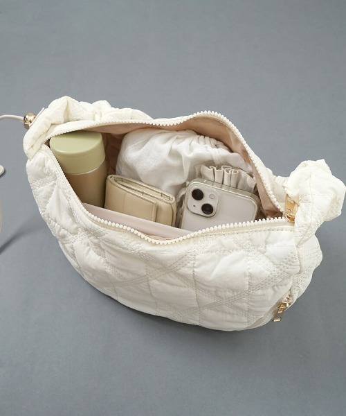 キルティングギャザーバッグ2（ショルダーバッグ）｜flower（フラワー）