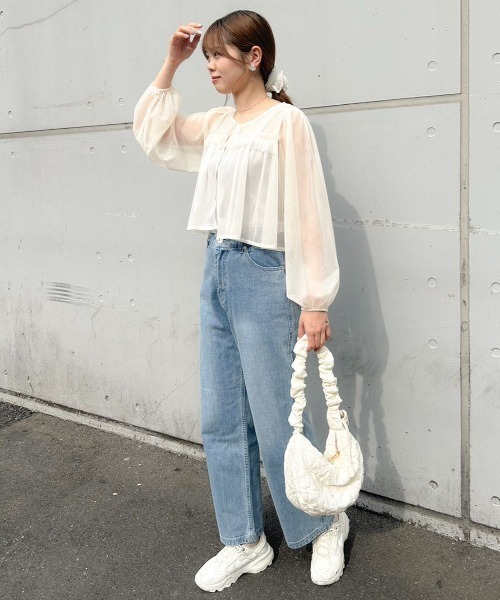 キルティングギャザーバッグ2（ショルダーバッグ）｜flower（フラワー）