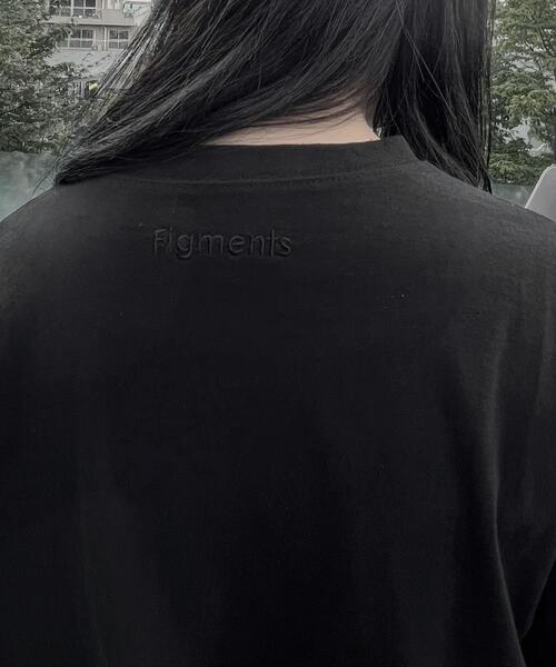 Figments(フィグメンツ)の「RVスリーブ刺繍ロゴT(Tシャツ/カットソー・レディース・グレー/オフホワイト/グリーン・SMALL/MEDIUM)」の6枚目の写真