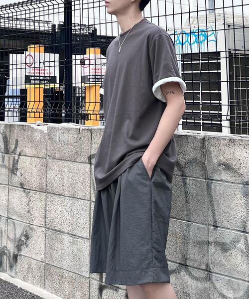 Figments(フィグメンツ)の「RVスリーブ刺繍ロゴT(Tシャツ/カットソー・レディース・グレー/オフホワイト/グリーン・SMALL/MEDIUM)」の7枚目の写真