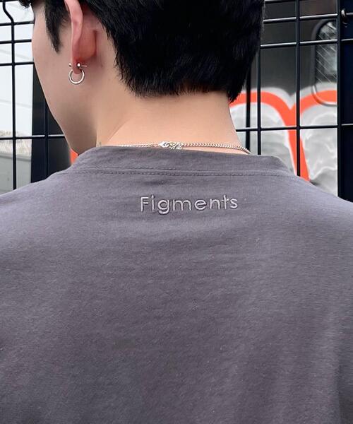 Figments(フィグメンツ)の「RVスリーブ刺繍ロゴT(Tシャツ/カットソー・レディース・グレー/オフホワイト/グリーン・SMALL/MEDIUM)」の8枚目の写真