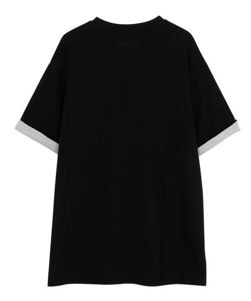 Figments(フィグメンツ)の「RVスリーブ刺繍ロゴT(Tシャツ/カットソー・レディース・グレー/オフホワイト/グリーン・SMALL/MEDIUM)」の10枚目の写真