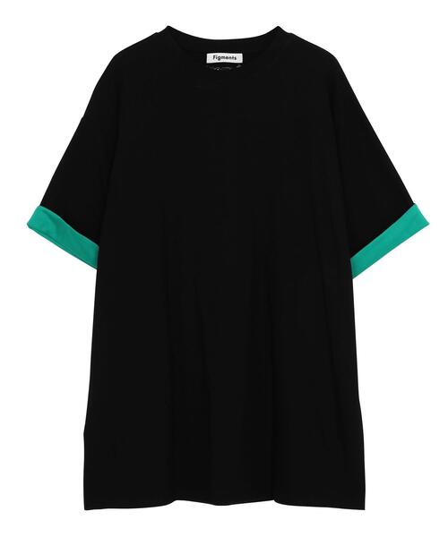 Figments(フィグメンツ)の「RVスリーブ刺繍ロゴT(Tシャツ/カットソー・レディース・グレー/オフホワイト/グリーン・SMALL/MEDIUM)」の11枚目の写真