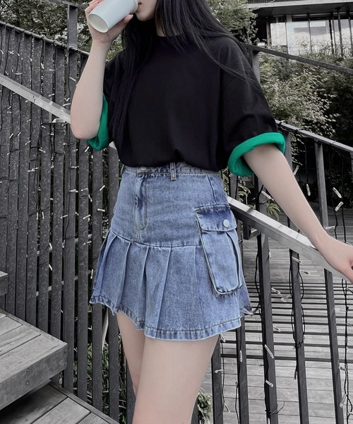 Figments(フィグメンツ)の「RVスリーブ刺繍ロゴT(Tシャツ/カットソー・レディース・グレー/オフホワイト/グリーン・SMALL/MEDIUM)」の20枚目の写真