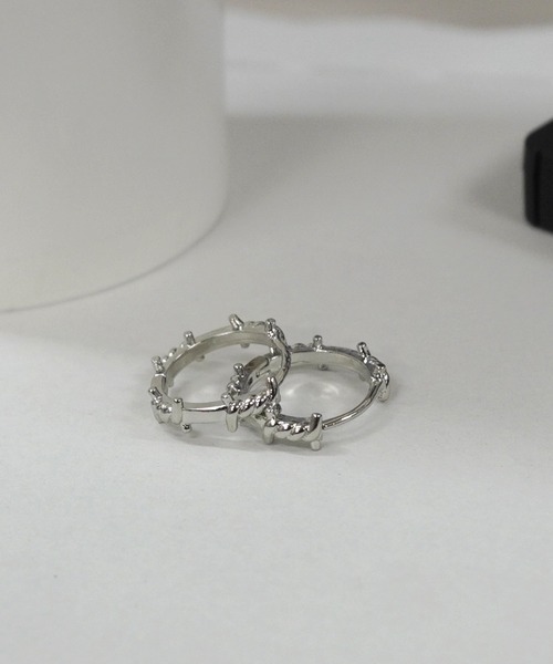有刺鉄線デザインピアス/ペア(RO)（ピアス（両耳用））｜almo