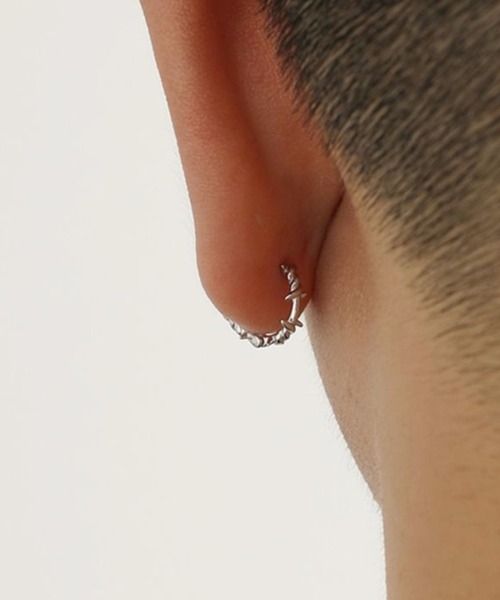 有刺鉄線デザインピアス/ペア(RO)（ピアス（両耳用））｜almo