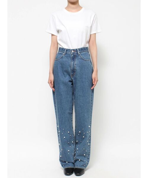 CALNAMUR（カルナムール）の「ビジューストレートデニムパンツ（デニムパンツ・レディース・ブルー・SMALL/MEDIUM）」の19枚目の写真