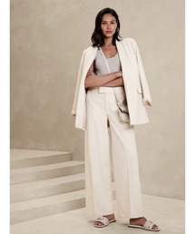 未使用　バナナリパブリック　ホワイトパンツスーツ　サイズ2 BANANA REPUBLIC/バナナリパブリック ホワイト デニムパンツ