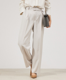 qualite | 【セットアップ対応】ダルサテンワイドパンツ(スラックス)