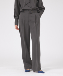 qualite | 【セットアップ対応】ダルサテンワイドパンツ(スラックス)