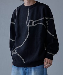 Lui's | ロープ柄ジャガードニット(ニット/セーター)