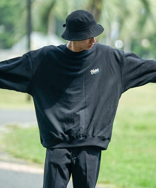 VISION STREET WEAR(ヴィジョンストリートウェア)の「【VISION STREET WEAR/ビジョンストリートウェア】 バックプリント バック刺繍 裏毛 クルーネック トレーナー スウェット(スウェット・メンズ・ブラック/杢グレー/ブルー/ブラウン・MEDIUM/LARGE/X-LARGE)」の7枚目の写真