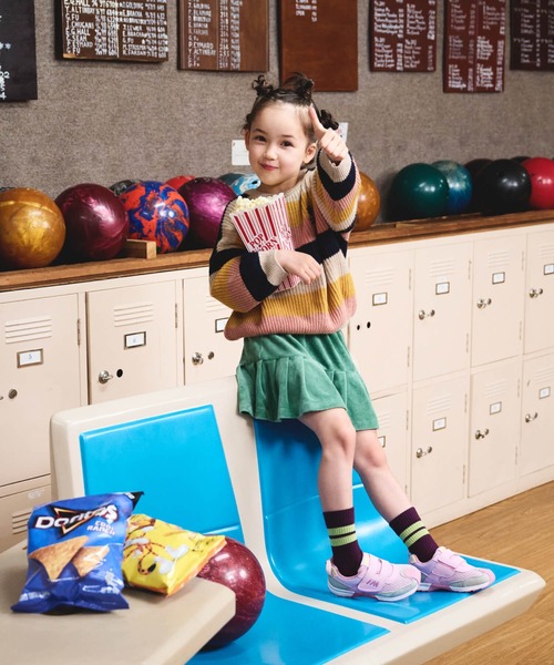 IFME（イフミー）の「KIDS｜IFME joob 太ベルトコンビカラースニーカー B（スニーカー・キッズ・ピンク/パープル/グリーン・21.0cm/17.5cm/15.5cm/20.5cm/20.0cm/16.0cm/18.0cm/19.0cm/18.5cm/15.0cm/17.0cm/16.5cm/19.5cm）」の4枚目の写真