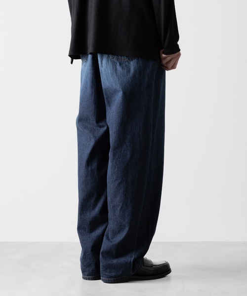 WASHED WIDE DENIM（デニムパンツ）｜ato（アトウ）の