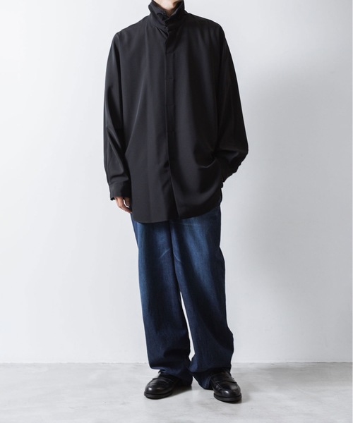 【BAON】Atsuto Washing Wide Denim Pants BAON (バオン) - オツイピンタックサマーウォッシュ加工ワイド