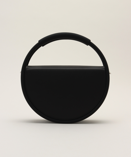 NaNa-NaNa（ナナナナ）の「【nana-nana/ナナ-ナナ】HOOP RECYCLED LEATHER（ハンドバッグ・レディース・ブラック・FREE）」の3枚目の写真