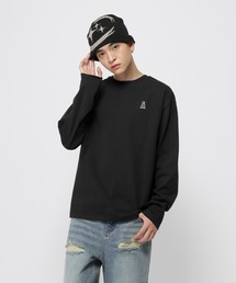 【UNISEX】ALAND／ワッペンロゴ長袖Tシャツ