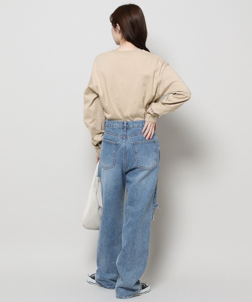 ALAND(エーランド)の「【UNISEX】ALAND/ワッペンロゴ長袖Tシャツ(Tシャツ/カットソー・レディース・ベージュ/ブラック/ホワイト/ブルー/ネイビー・LARGE/MEDIUM/X-LARGE/SMALL)」の20枚目の写真