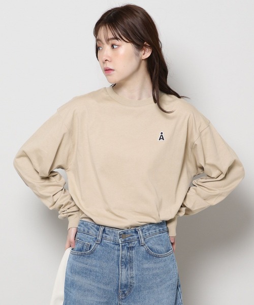 ALAND(エーランド)の「【UNISEX】ALAND/ワッペンロゴ長袖Tシャツ(Tシャツ/カットソー・レディース・ベージュ/ブラック/ホワイト/ブルー/ネイビー・LARGE/MEDIUM/X-LARGE/SMALL)」の21枚目の写真