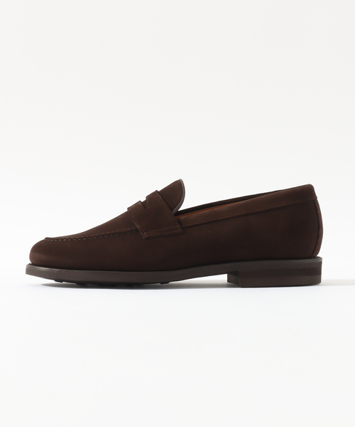 Berwick1707（バーウィック）の「【Berwick1707 / バーウィック1707】Suede Penny Loafer 5260（ローファー・メンズ・ブラウン・5/5.5/6.5/XX-SMALL/7/7.5/6）」の2枚目の写真