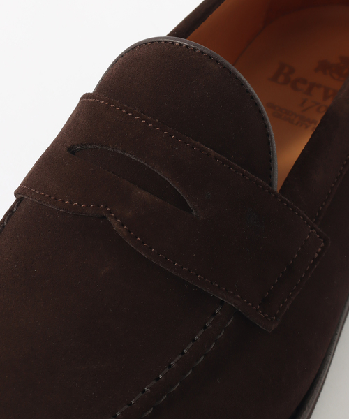 Berwick1707（バーウィック）の「【Berwick1707 / バーウィック1707】Suede Penny Loafer 5260（ローファー・メンズ・ブラウン・5/5.5/6.5/XX-SMALL/7/7.5/6）」の8枚目の写真