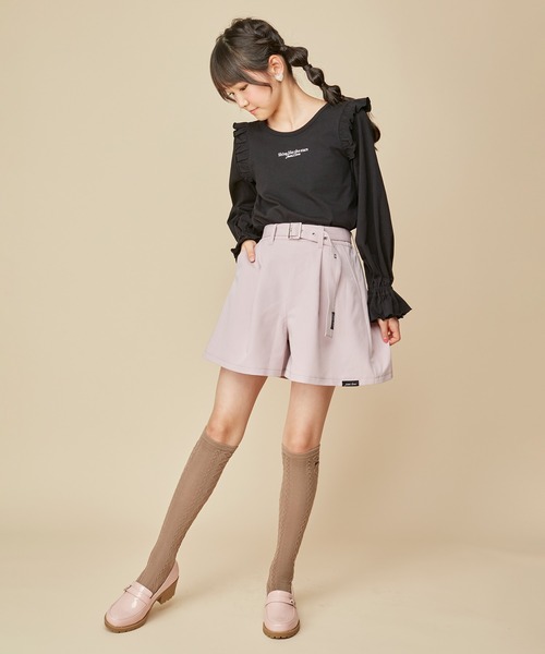 JENNI love（ジェニィラブ）の「【コットン100％】バックリボン肩フリルロンT（Tシャツ/カットソー・キッズ・サックスブルー/ブラック/オフホワイト・130cm/140cm/150cm/160cm）」の22枚目の写真