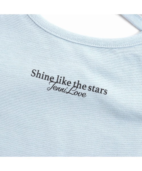 JENNI love（ジェニィラブ）の「【コットン100％】バックリボン肩フリルロンT（Tシャツ/カットソー・キッズ・サックスブルー/ブラック/オフホワイト・130cm/140cm/150cm/160cm）」の11枚目の写真