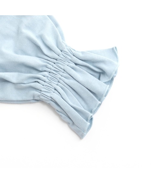 JENNI love（ジェニィラブ）の「【コットン100％】バックリボン肩フリルロンT（Tシャツ/カットソー・キッズ・サックスブルー/ブラック/オフホワイト・130cm/140cm/150cm/160cm）」の14枚目の写真