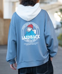 Red Cap Girl | 【a-r】〔25SS新柄追加〕〔Red Cap Girl/レッドキャップガール〕シルクタッチダンボールニット イラストプリント ツートーンパーカー(パーカー)