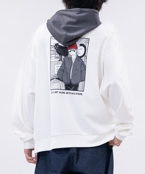 drawer アイレットニットパーカー GEMEDA ニット セーター 子犬ニットパーカー レディース