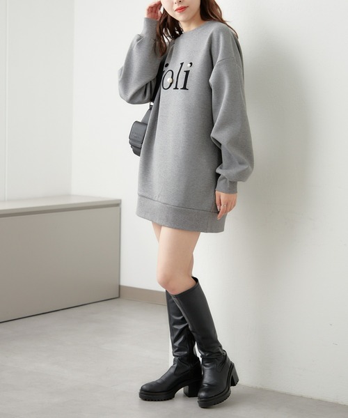 Chico(チコ)の「ダンボールフロッキープリントスウェット(スウェット・レディース・グレー/ブラック/アイボリー・FREE)」の16枚目の写真