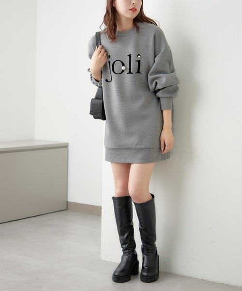 Chico(チコ)の「ダンボールフロッキープリントスウェット(スウェット・レディース・グレー/ブラック/アイボリー・FREE)」の14枚目の写真