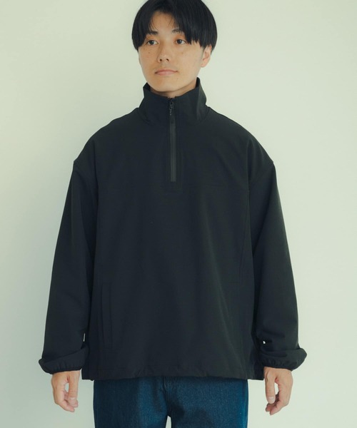 ITEMS URBANRESEARCH(アイテムズ アーバンリサーチ)の「撥水×ストレッチナイロンハーフZIPジャケット(ナイロンジャケット・メンズ・ブラック/ネイビー・MEDIUM/LARGE)」の21枚目の写真