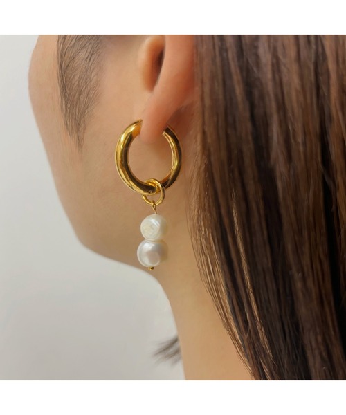 tone(トーン)の「【kocea】ステンレスピアス/淡水パール 金属アレルギー対応アクセサリー(MA)(ピアス(両耳用)・レディース・B/A/C/D・FREE)」の5枚目の写真