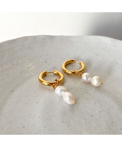 tone(トーン)の「【kocea】ステンレスピアス/淡水パール 金属アレルギー対応アクセサリー(MA)(ピアス(両耳用)・レディース・B/A/C/D・FREE)」の6枚目の写真