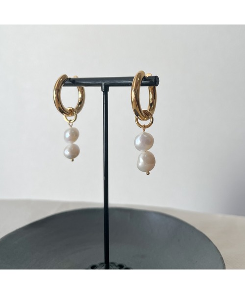 tone(トーン)の「【kocea】ステンレスピアス/淡水パール 金属アレルギー対応アクセサリー(MA)(ピアス(両耳用)・レディース・B/A/C/D・FREE)」の8枚目の写真