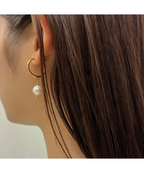 tone(トーン)の「【kocea】ステンレスピアス/淡水パール 金属アレルギー対応アクセサリー(MA)(ピアス(両耳用)・レディース・B/A/C/D・FREE)」の10枚目の写真